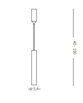 Lampa wisząca Ideal Lux Tube SP1 Small