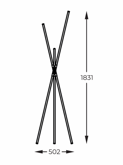Lampa podłogowa Lautaro Zuma Line 1005
