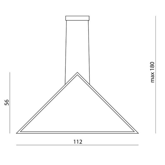 Nowoczesna lampa wisząca Ramko Origami Vertical