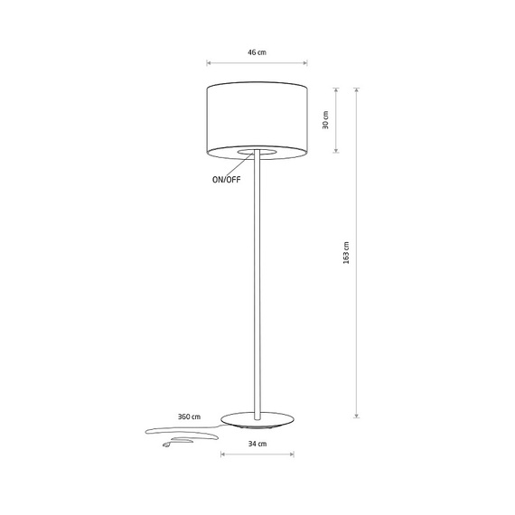 Lampa Podłogowa Nowodvorski Santana 11656