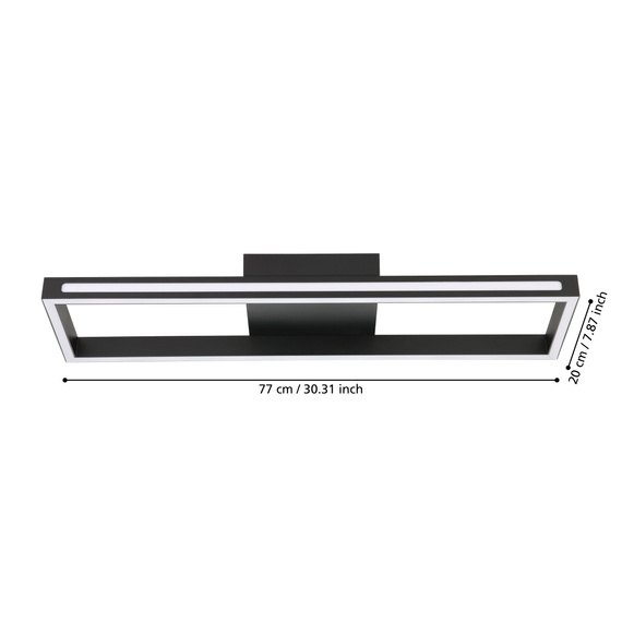 Lampa Sufitowa Eglo SALVILANAS-Z 99679 Czarna