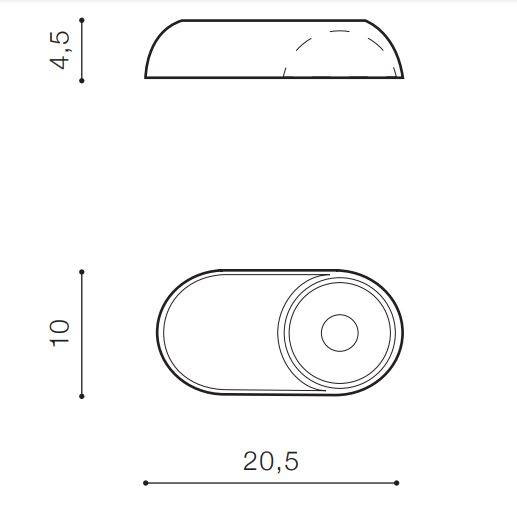 Oprawa Natynkowa Azzardo Toronto AZ4070 Biała