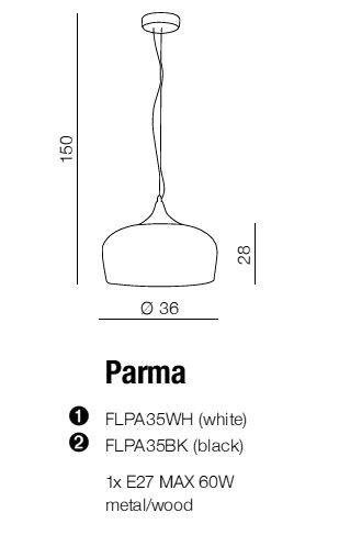 Lampa wisząca AZzardo Parma AZ1331