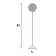 Lampa podłogowa Masiero Horo STL