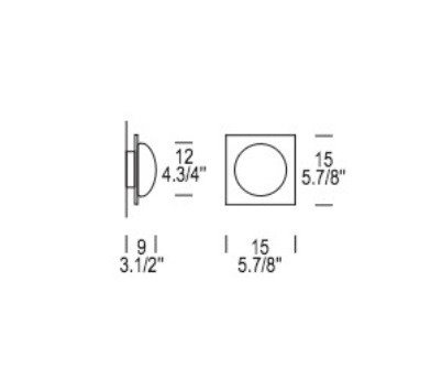 Plafon Leucos MINIGIÓ P-PL 15 cm biały