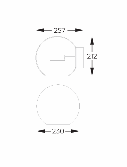 Lampa ścienna Zuma Line Enceladus W0428-01D-L4AC