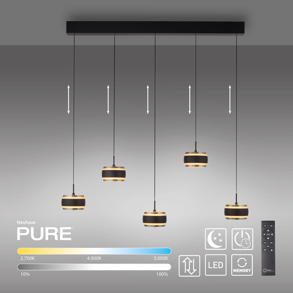 Lampa Wisząca Paul Neuhaus Pure Falling Rings 003902-035370