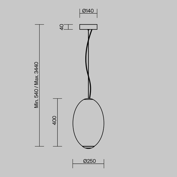 Zwis Maytoni Bruma MOD397PL-L19CH2.7K