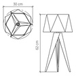 Lampka Stołowa Accord Lighting Angular QN-ANGULAR-TL-TEAK