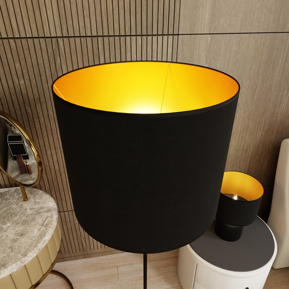 Lampa Podłogowa Emibig Aspen Lp1 Black/Gold (1323/LP1)