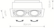 Lampa do zabudowy DOWNLIGHT ES111 black II 9570 
