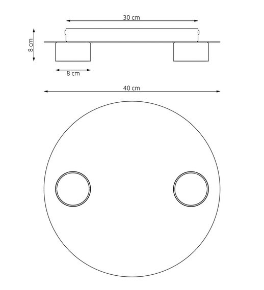 Lampa Wisząca Emibig Bolx 2 Bl (1441/2)