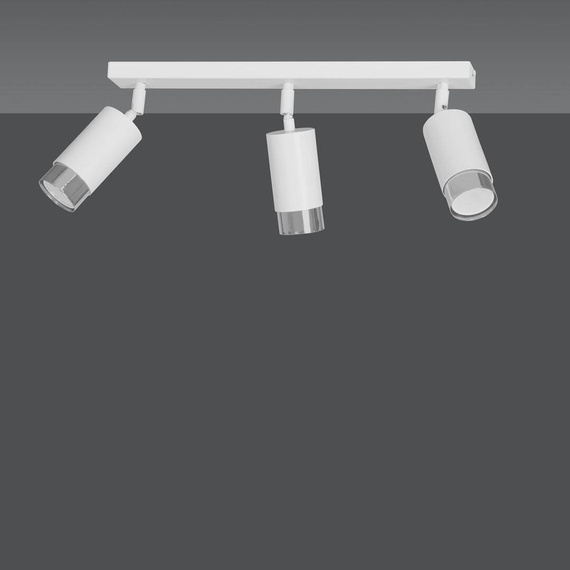 Lampa sufitowa HIRO 3 WH/CHROME biały-Chrom (962/3) - Emibig