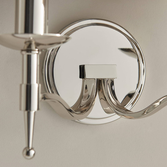 Interiors CA1W2N Lampa ścienna Stanford 2 Polerowany Nikiel