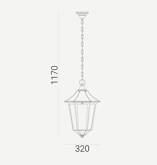 Lampa wisząca Norlys Modena 381A/BL
