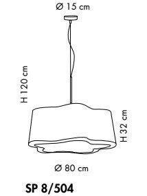Lampa WIsząca Sillux L'AVANA SP 8/504 brąz