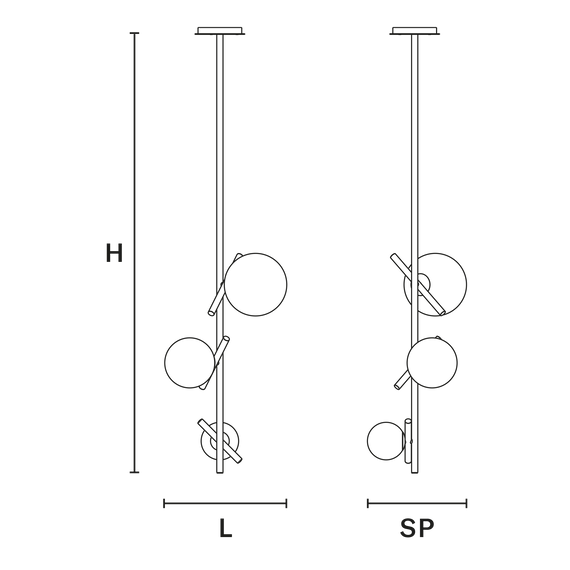 Zwis Posy Vert 3 Masiero