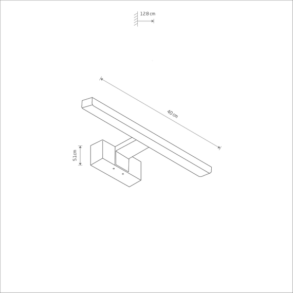 Nowodvorski 10672 Biały Kinkiet Cezanne Led S 3000K