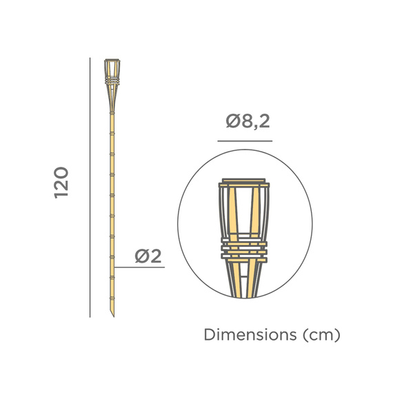Lampa Stojąca Moosee Hiama LUMHIA120XXSLNW