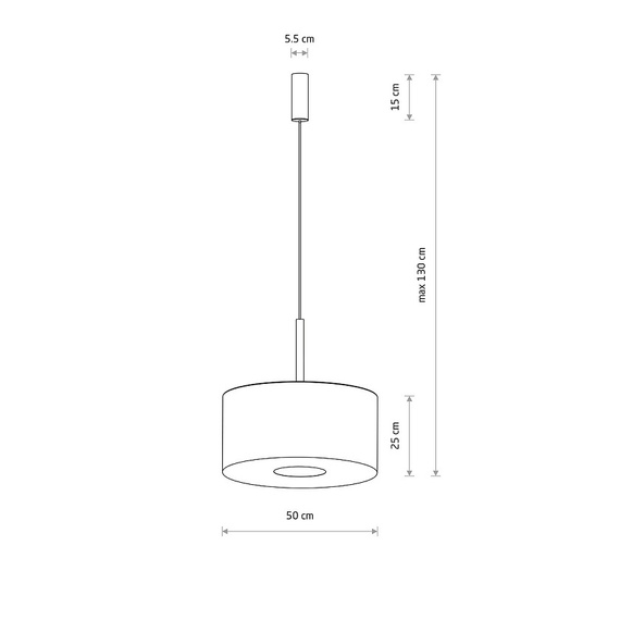 Lampa wisząca Nowodvorski Amarela M 11659 czarny