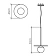 Zwis Accord Lighting Orbit QN-ORBIT-P-M-TEAK