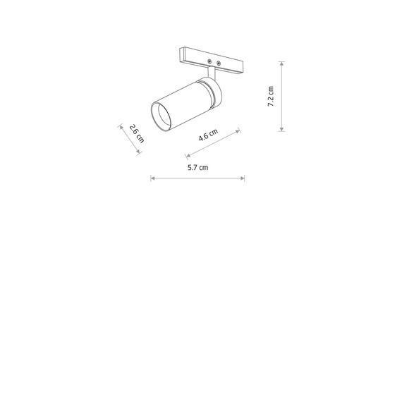 Oprawa szynowa Nowodvorski Nano - Lvm Spot Zoom Led 2W 11713