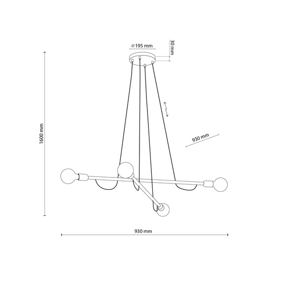 Żyrandol TK Lighting Helix 4949