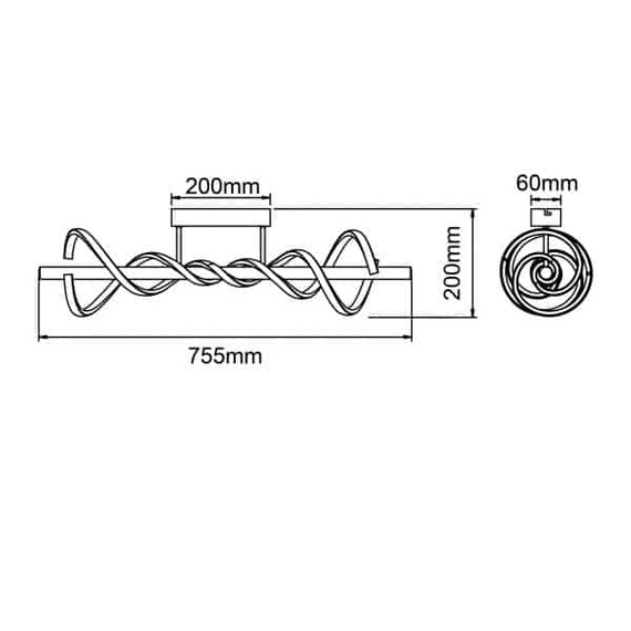Brilliant G99816/06 Oprawa sufitowa Amalie