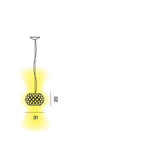 Foscarini Caboche Piccola Lampa wisząca FN311027_16