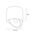 Spot MaxLight Vector C0266 10w Czarny