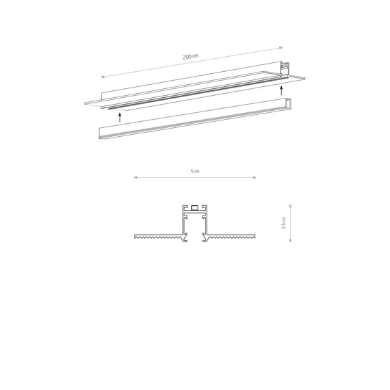 Nowodvorski Nano - Lvm Recessed Track 2M 11731 Szynoprzewód