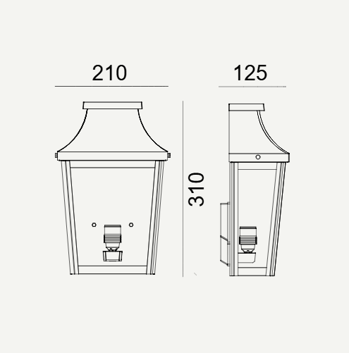 Norlys Lampa ścienna zewnętrzna Chelsea 962CO