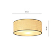 Lampa sufitowa ASTON 3 RATTAN czarny (1149/3) - Emibig