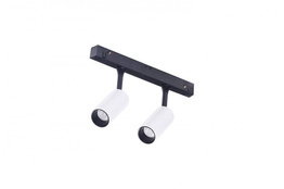 Azzardo ALFA TRACK MAGNETIC Nikki 2 Lampa do Szyny Magnetycznej AZ4593 Biało/Czarna 3000K 2x3W