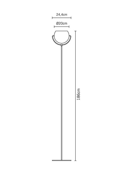 Lampa podłogowa Fabbian BELUGA STEEL D57 C01 15