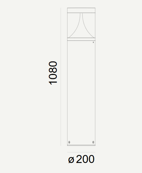 Egersund Lampa stojąca zewnętrzna Norlys 1280GR