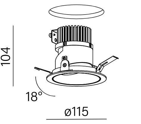 Lampa wpuszczana Aqform More 37985-M930-WB-00-13