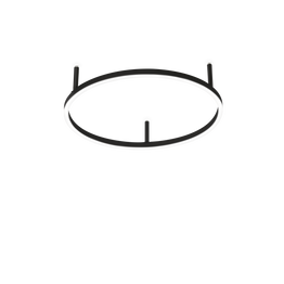 Plafon Ideal Lux Oracle Slim Pl D050 Round 4000k On-off Bk 341903