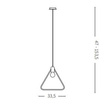 Lampa wisząca Ideal Lux ABC SP1 Triangle