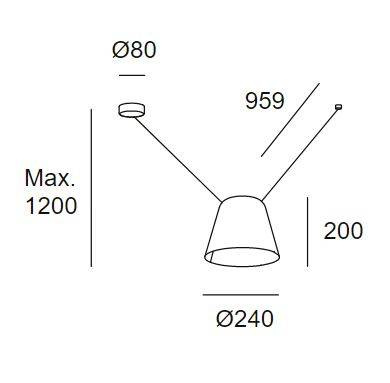 Lampa wisząca LEDS Attic 00-7393-05-05 Grok