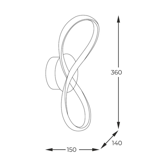 Zuma Line 20026W-GD Fermi Lampa ścienna