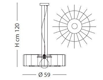 Lampa wisząca Sillux FUTURA SP 8/283 szara