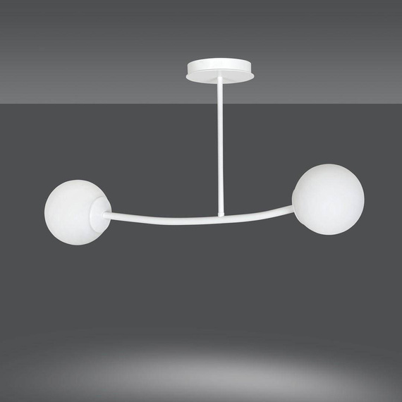 Sufitowy plafon HALLDOR 2 WHITE biały (1025/2) - Emibig