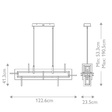 Eurofase Inizio QN-INIZIO-LP-M-BG Zwis nowoczesny
