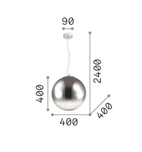 Lampa wisząca Ideal Lux Mapa 40 cm 346564