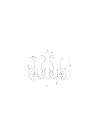 Lampa Ścienna Argon Diadema 7183
