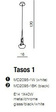 AZZARDO Tasos 1 MD2095-1W Lampa Wisząca