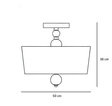 Plafoniera Berella Light Tineo 50 BL0404
