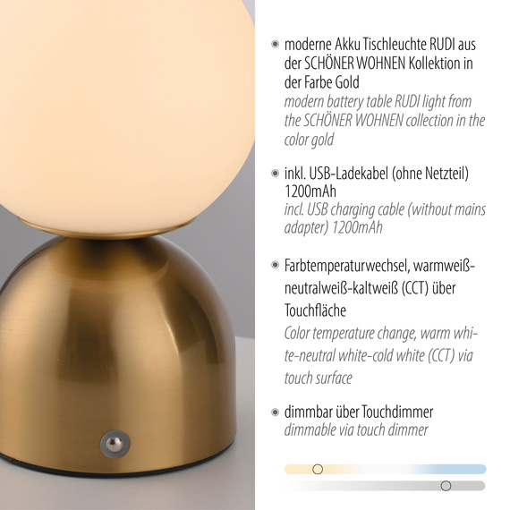 Paul Neuhaus Rudi 003902-032874 Lampka Biurkowa