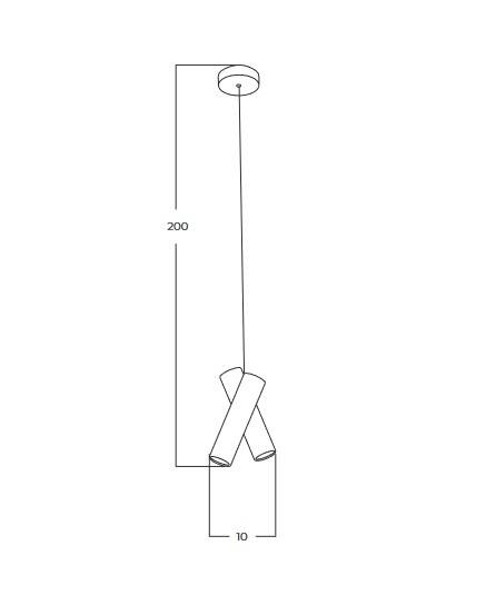 Lampa Wisząca Azzardo Jade 2 Pendant BKCH-GO AZ6212